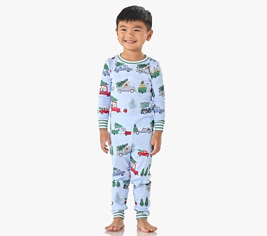 Christmas Cars Organic Cotton Pajama Set