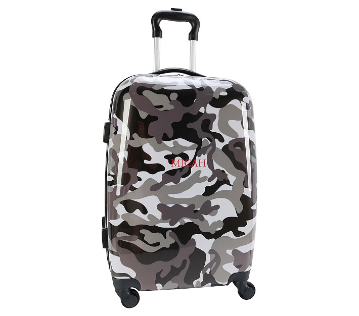 Mackenzie Grey Classic Camo Hard-Sided Spinner Luggage