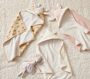 Sweater Knit Critter Hooded Baby Blankets