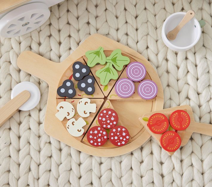 Wooden Pizza Set | Pottery Barn Kids