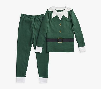 Organic Santas Helper Tight Fit Pajama , 2T