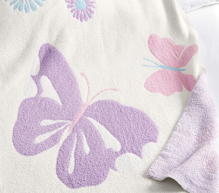 Butterfly Fuzzy Kid Throw Blanket