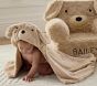 Faux-Fur Labradoodle Baby Hooded Towel