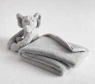 Plush Elephant Stuffed Animal and Blanket Set