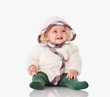 Stewart Plaid Nursery Robe , One Size , Red Multi 