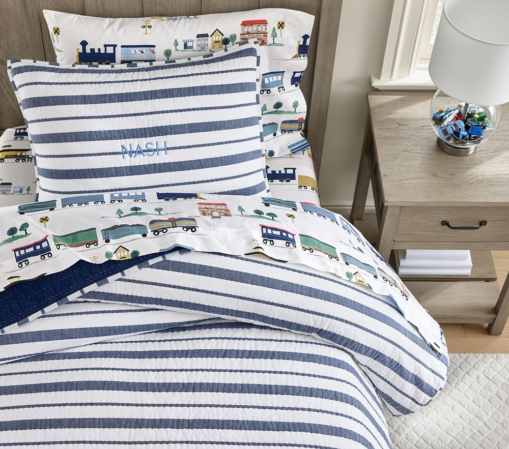 Yarn-Dyed Stripe Quilt &amp; Shams