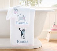 Salty Cat Bath Towels