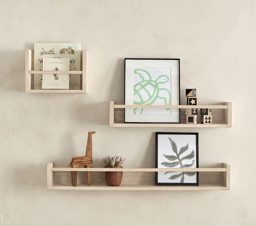 Biscotti Wood And Acrylic Shelving (12&quot; - 36&quot;)