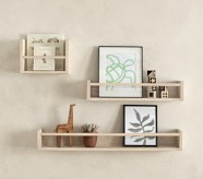 Biscotti Wood And Acrylic Shelving (12" - 36")