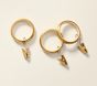 Quiet Glide Curtain Clip Rings - Set of 10