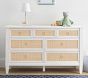 Ava Regency Caned 7-Drawer Dresser (56w x 19d&quot;)