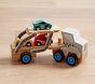 Wooden Car Transporter Vehicle