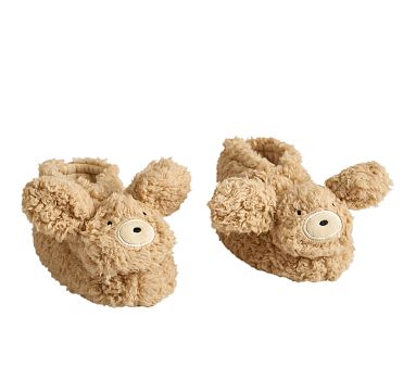 Labradoodle Slippers , Large , Caramel