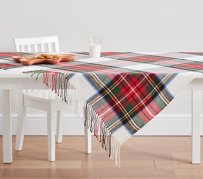 Stewart Plaid Table Throw