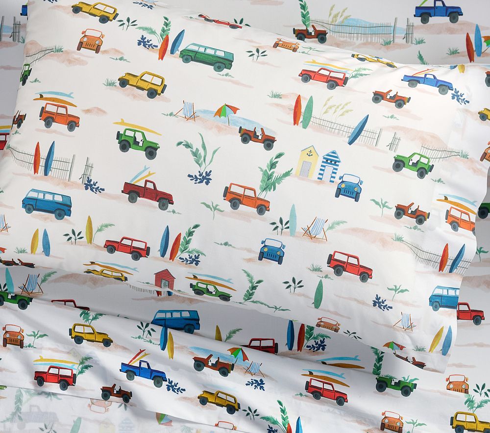 Surf Cars Organic Sheet Set