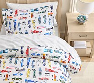 Remy Race Car Glow-in-the-Dark Duvet Cover & Shams