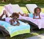 Tie-Dye Stripe Beach Towel