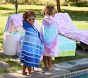 Tie-Dye Stripe Kid Beach Hooded Towel