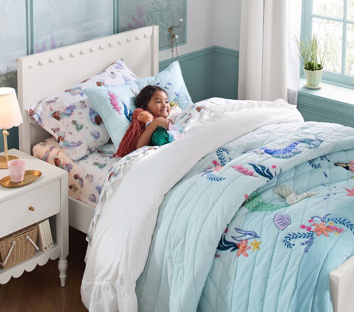 Little Mermaid Bedding Set Mermaid Quilt Set Pottery Barn Mermaid