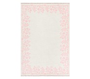 LoveShackFancy Floral Border Washable Reversible Rug (5x8')