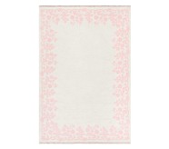 LoveShackFancy Floral Border Washable Reversible Rug (5x8')
