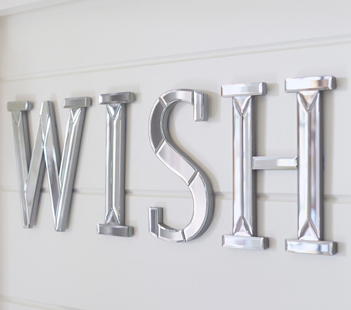 Wish Mirrored Wall Decor