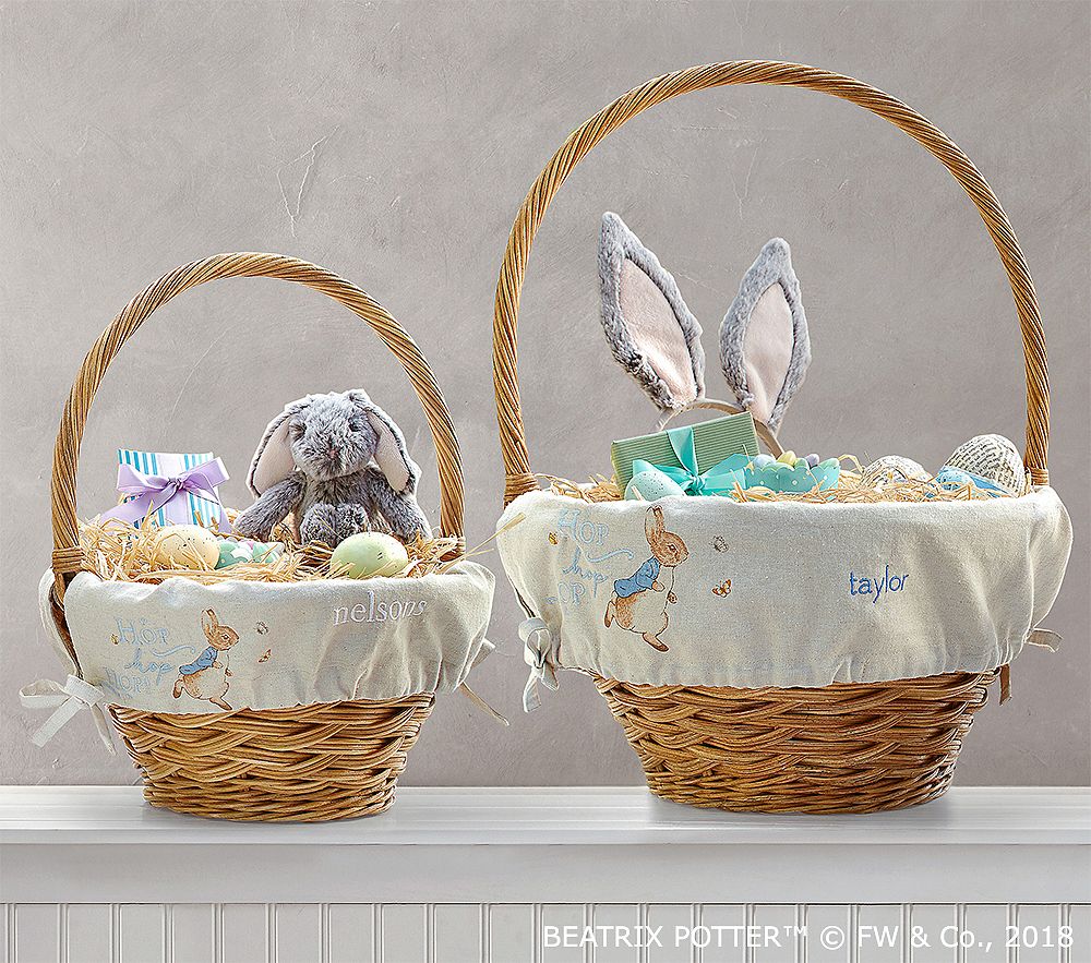 Beatrix Potter™ Linen Easter Basket | Pottery Barn Kids