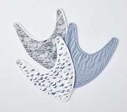 Organic Jack Muslin Drool Bib Set