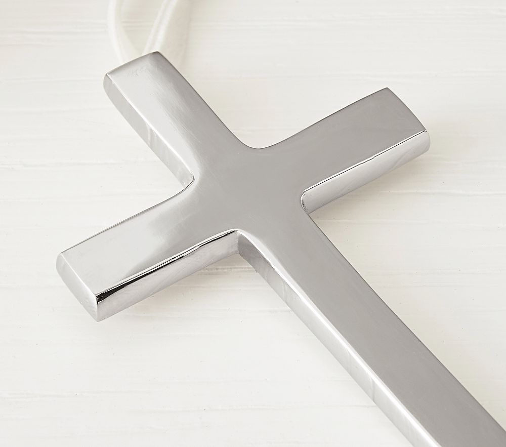 Silver Engravable Baptism Baby Ornament