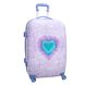 Mackenzie Lavender Heart Tie Dye Hard-Sided Luggage