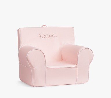 Kids Anywhere Chair®, Pearl with White Piping Slipcover Only