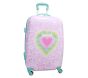 Pink Heart Tie-Dye Mackenzie Hard-Sided Large Luggage