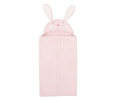 Critter Baby Hooded Towel, Pink Bunny