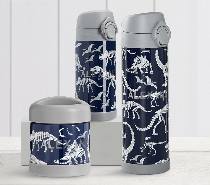 Mackenzie Blue/Grey Glow-in-the-Dark Dinos Hot &amp; Cold Container