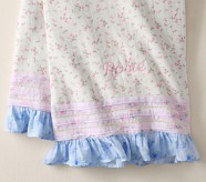 LoveShackFancy Ruffled Oversized Muslin Baby Blanket