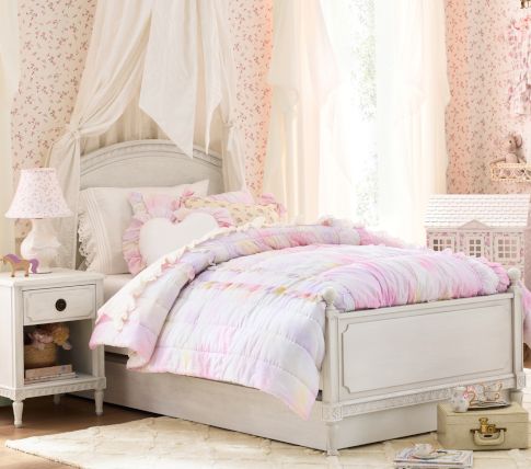 pottery barn バレリーナ　ピンク　新品 Pottery Barn Kids Pink White Green Flower Butterfly 35