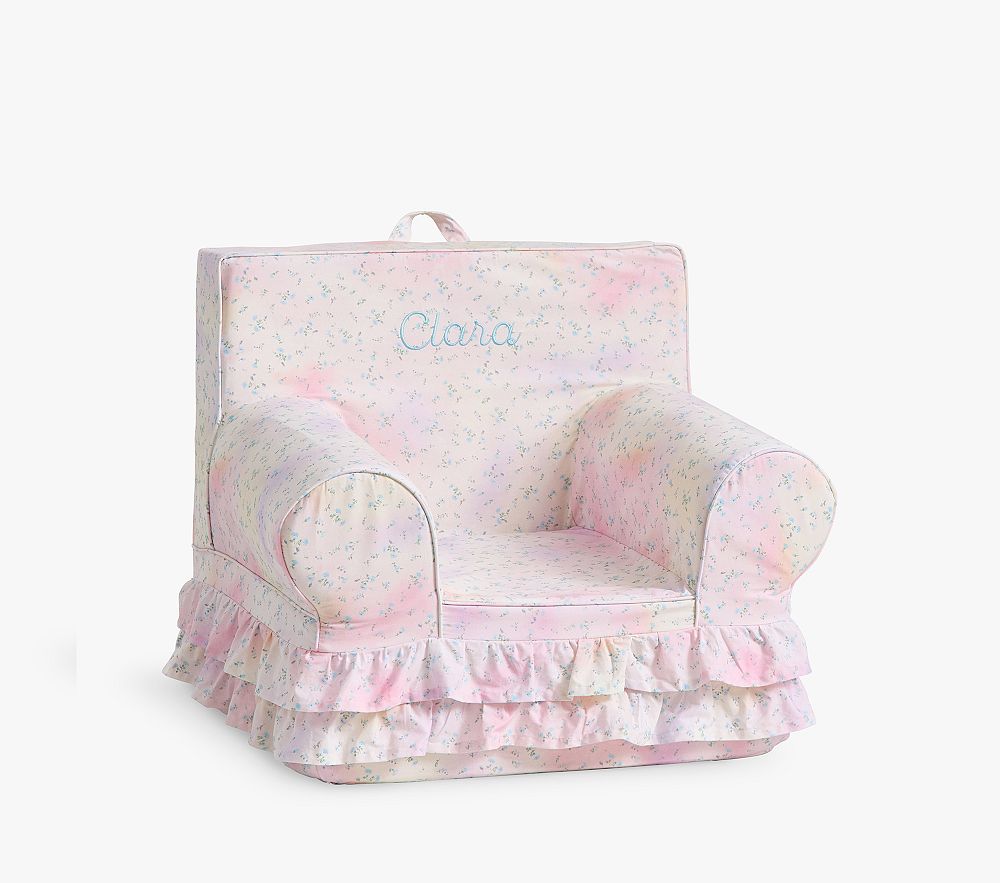 Kids Anywhere Chair, LoveShackFancy Tie-Dye Ruffle Slipcover Only