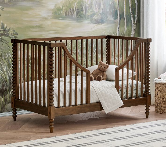 Chris Loves Julia Turned Wood Convertible Crib