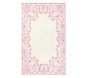 Custom LoveShackFancy Ornate Border Rug, 8x10, Pink