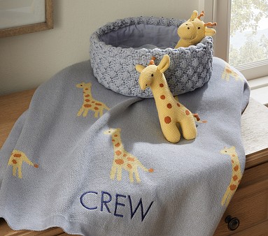 Intarsia Animal Baby Gift Set