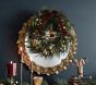 Chris Loves Julia Faux Pine Ribbon Light Up Wreath
