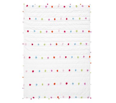 Bright Pom Pom Quilt