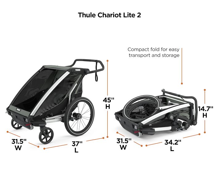 Thule Chariot Lite Double Bike Trailer | Pottery Barn Kids