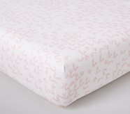 WaterColour Bunny Organic Crib Fitted Sheet