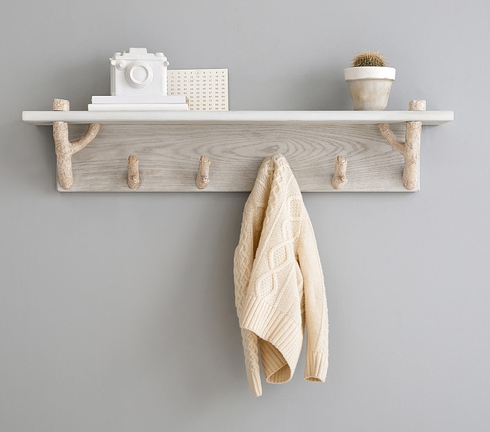 Birch Shelf With Pegs Pottery Barn Kids