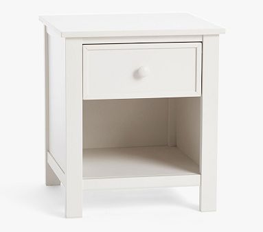 Austen Simple Nightstand, Simply White, Parcel