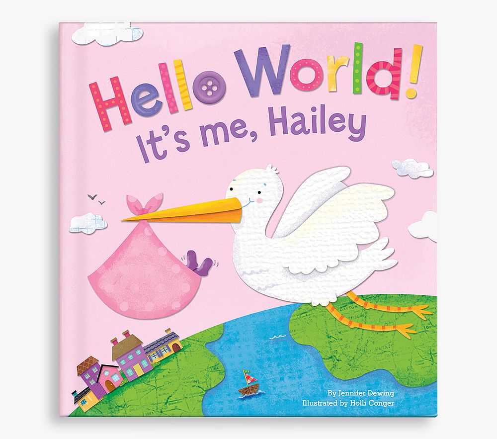 Hello World Toys Girl Hello World Personalized Book | Kids Books | Pottery Barn Kids