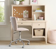Pottery Barn ホワイト 木製 デスク 引き出し付き ポッタリーバーン Pottery Barn ホワイト 木製 デスク 引き出し付き ポッタリー