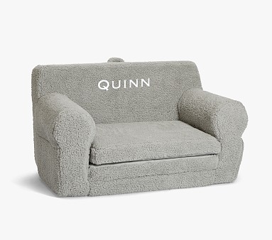 Anywhere Sofa Lounger&#174;, Gray Sherpa
