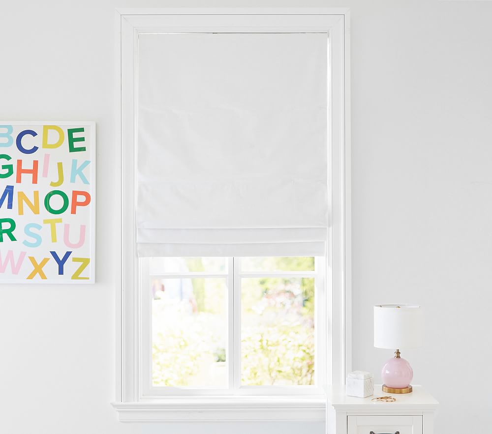 Linen Cordless Blackout Roman Shade